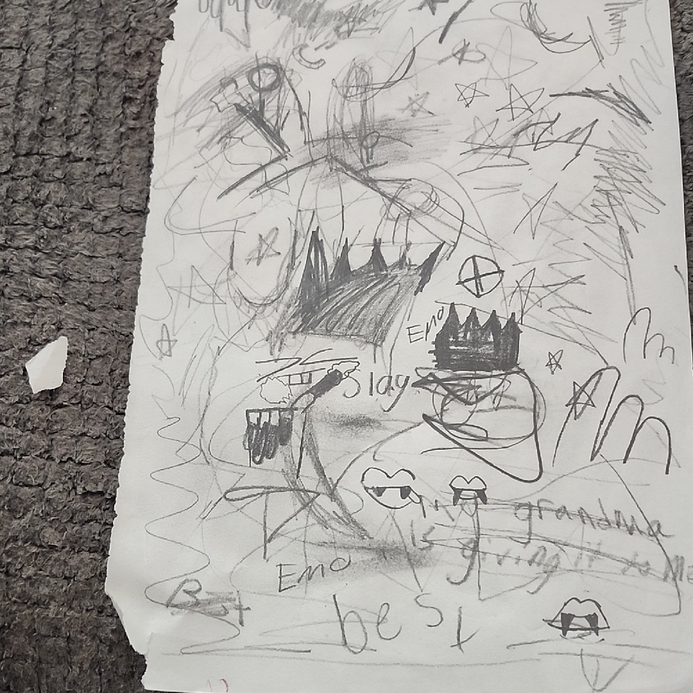 Abstract Black Inter Feelings